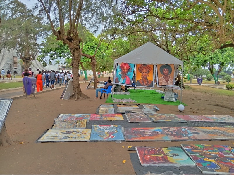 Artworks on display and sale